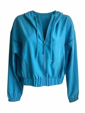 GB Diva Blue Cropped Windbreaker Jacket